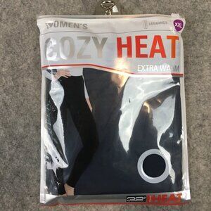 32 Degrees Leggings Womens XXL Base Layer Heat Solid Blue Navy Stormy Night